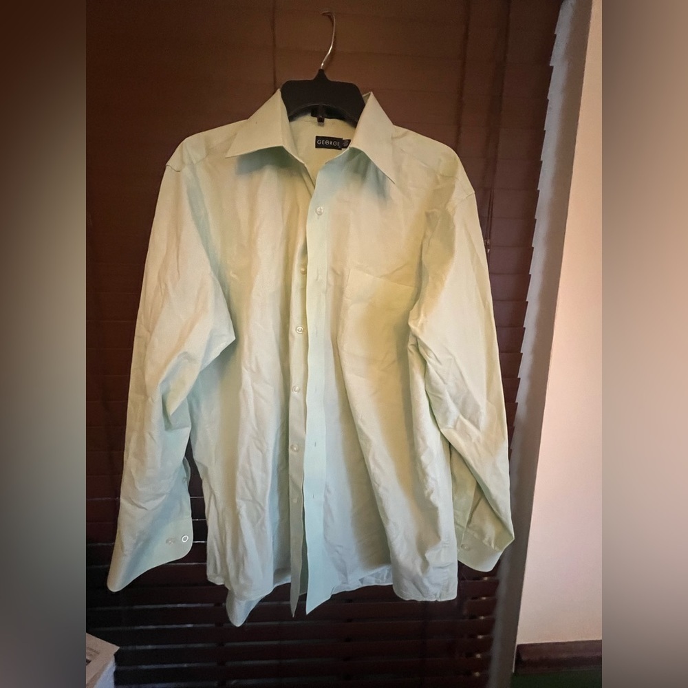 long sleeve light green shirt